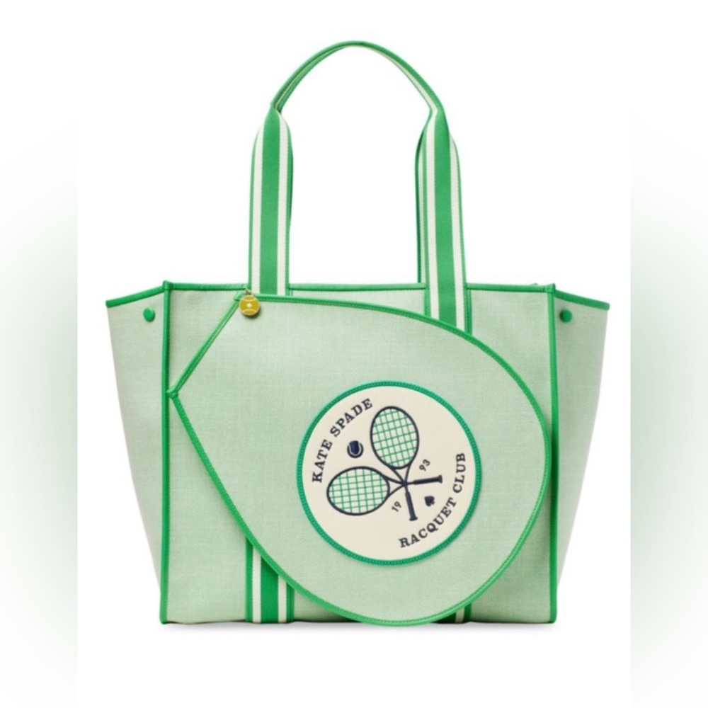 Kate Spade Green Tennis Tote Bag